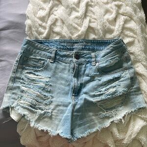 American Eagle High Rise Festival Jean shorts